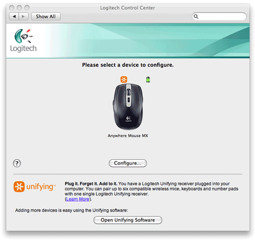 Logitech unifying software for mac download